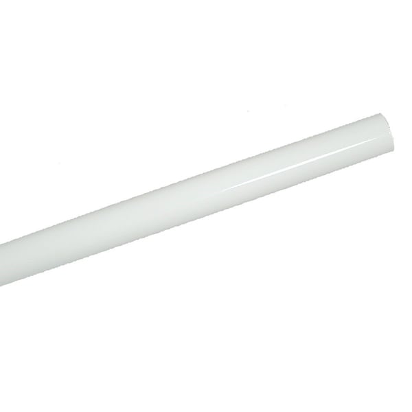 Knape & Vogt John Sterling Closet-Pro 6 Ft. x 1-1/4 In. Extra Heavy-Duty Cut-to-Length Closet Rod, White 0018-6 - main